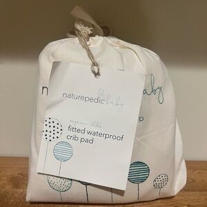 Naturepedic organic Cotton GOTS Certified waterproof crib pad 28x52 inch